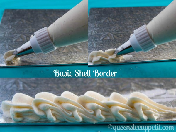 how to pipe cake borders