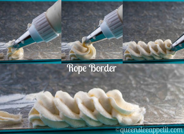 how to pipe a border on a cake