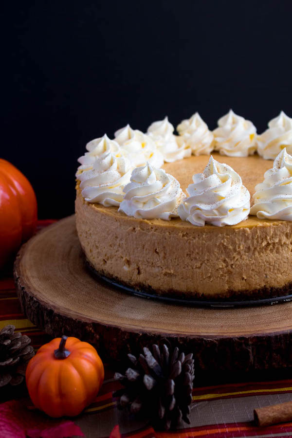 Pumpkin Cheesecake With Gingersnap Crust ~ Recipe Queenslee Appétit