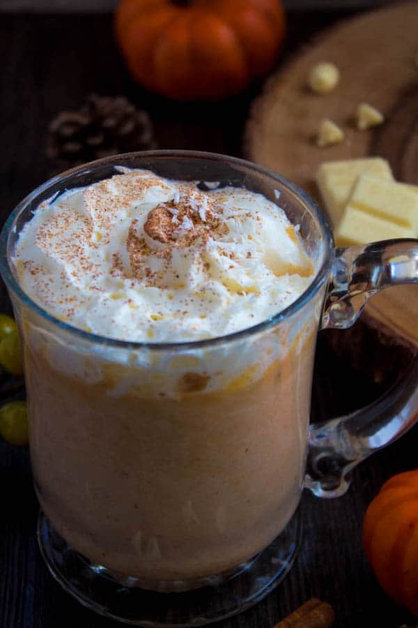 Pumpkin Spice White Hot Chocolate ~ Recipe | Queenslee Appétit