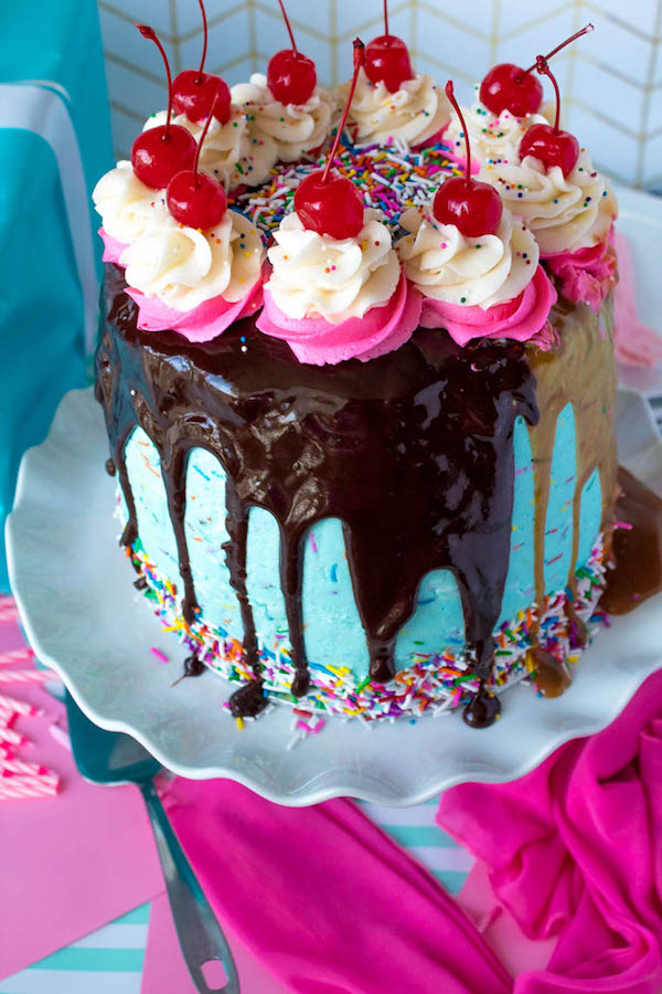 Ultimate Sundae Birthday Cake ~ Recipe | Queenslee Appétit