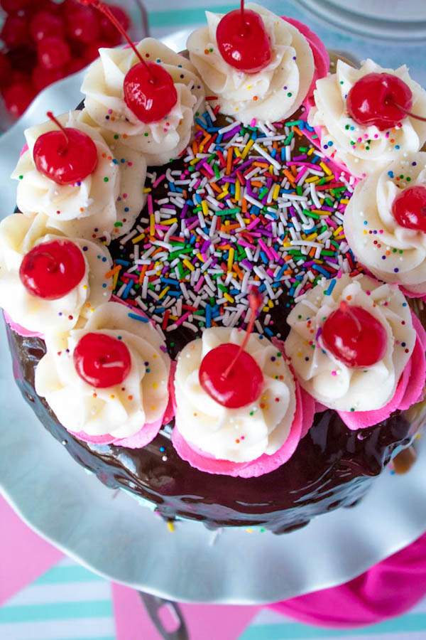 Ultimate Sundae Birthday Cake ~ Recipe Queenslee Appétit