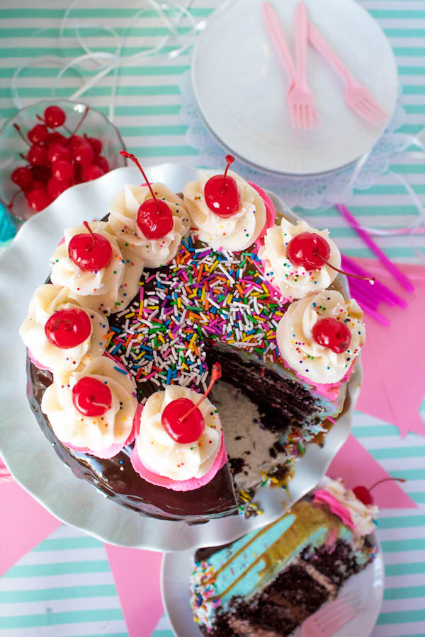 Ultimate Sundae Birthday Cake ~ Recipe | Queenslee Appétit