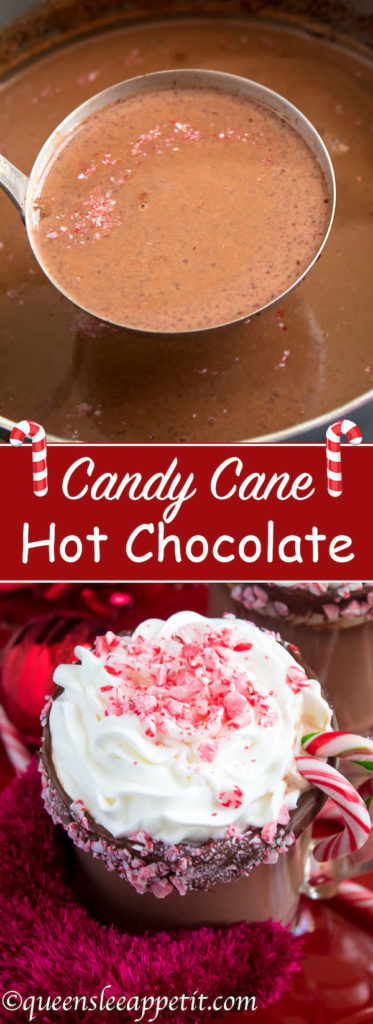 Candy Cane Hot Chocolate ~ Recipe | Queenslee Appétit