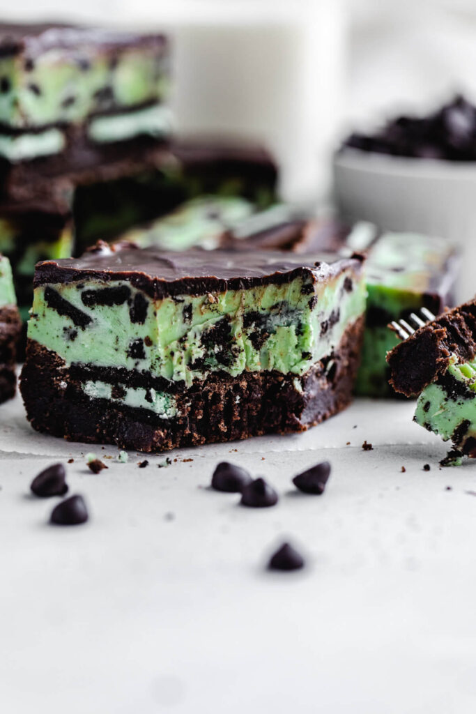 Mint Oreo Fudge Brownies 