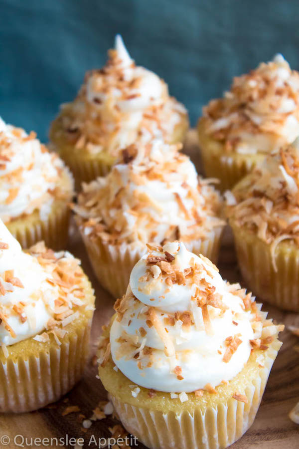 Coconut Cream Pie Cupcakes ~ Recipe | Queenslee Appétit