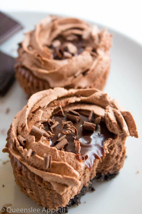 Mini Triple Chocolate Cheesecakes ~ Recipe Queenslee Appétit 0623