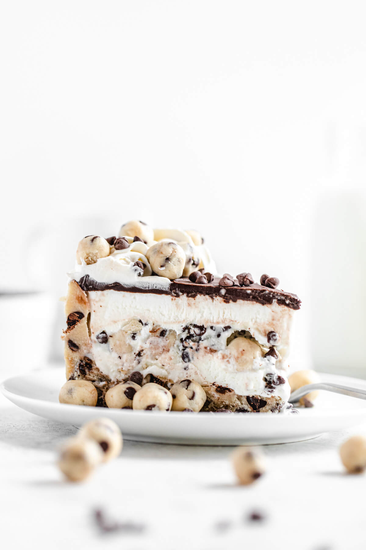 Chocolate Chip Cookie Dough Cake | Ash Baber