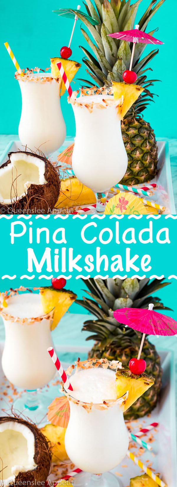 Piña Colada Milkshake ~ Recipe | Queenslee Appétit