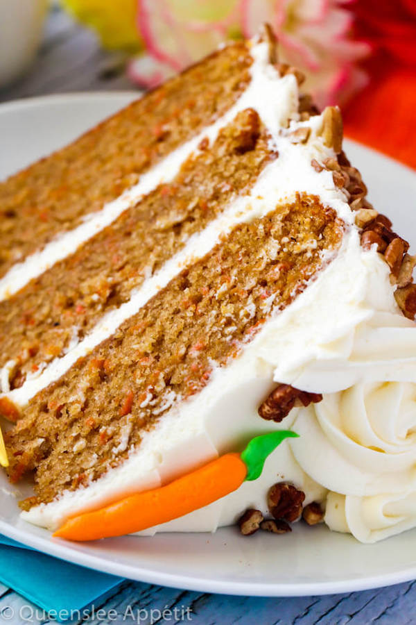 Perfect Carrot Cake with Cream Cheese Frosting | Queenslee Appétit