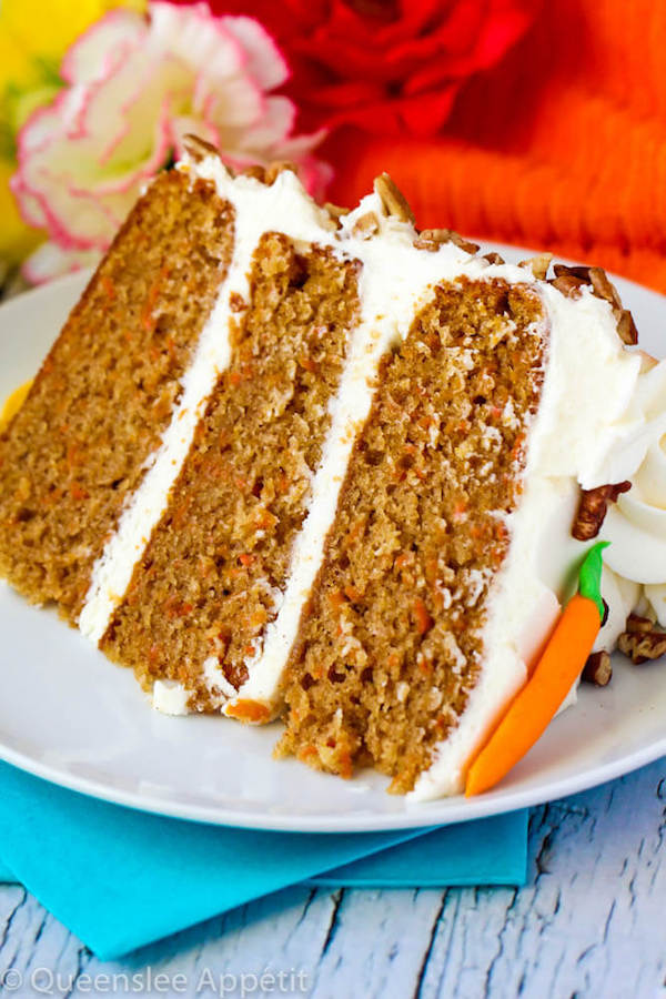 Perfect Carrot Cake with Cream Cheese Frosting | Queenslee Appétit