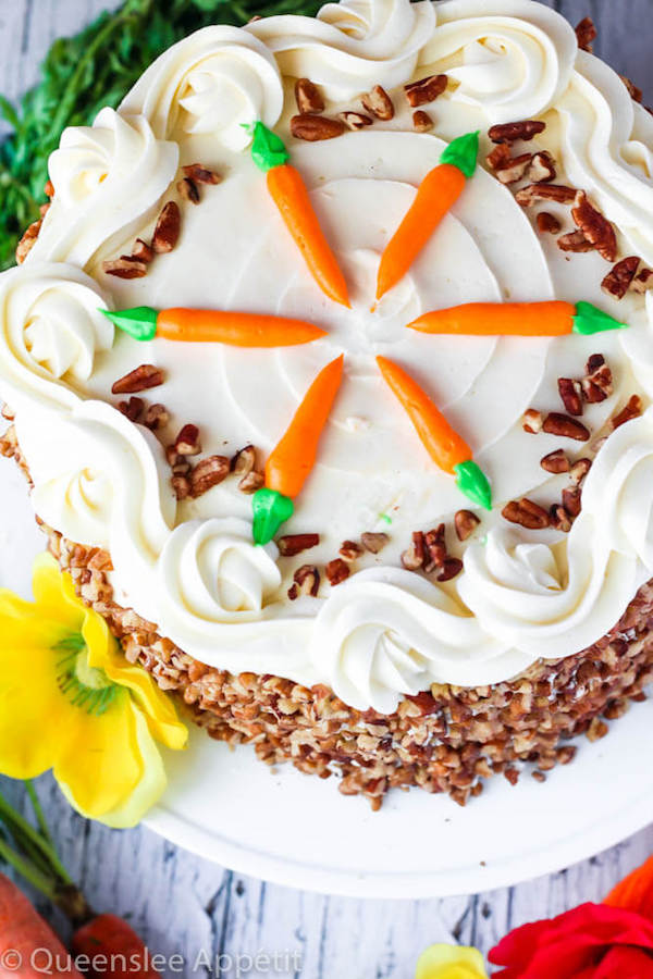 Perfect Carrot Cake With Cream Cheese Frosting Queenslee Appetit