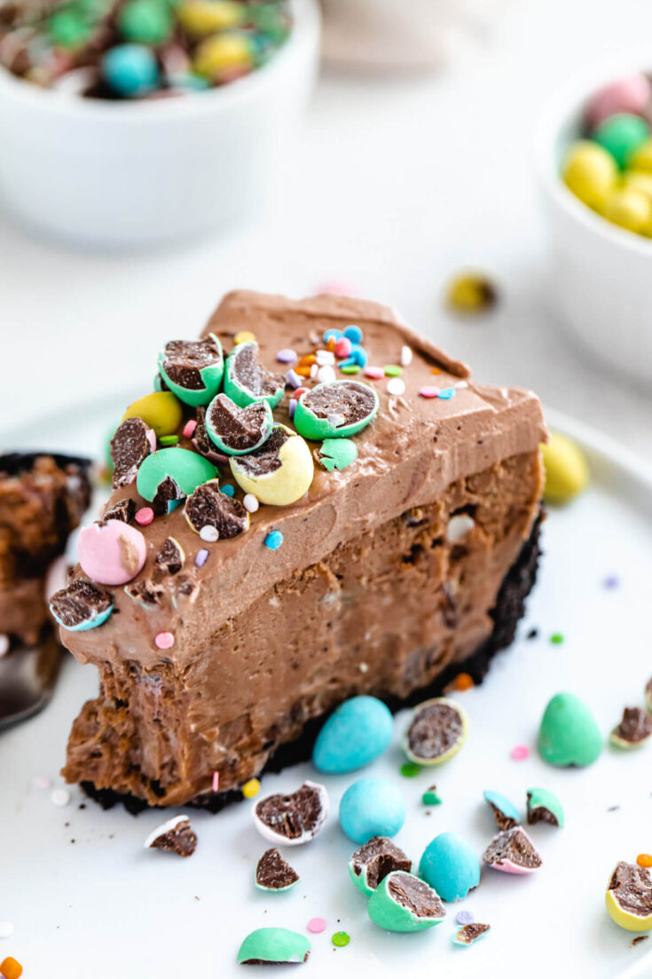 Malted Easter Egg Milk Chocolate Cheesecake | Queenslee Appétit