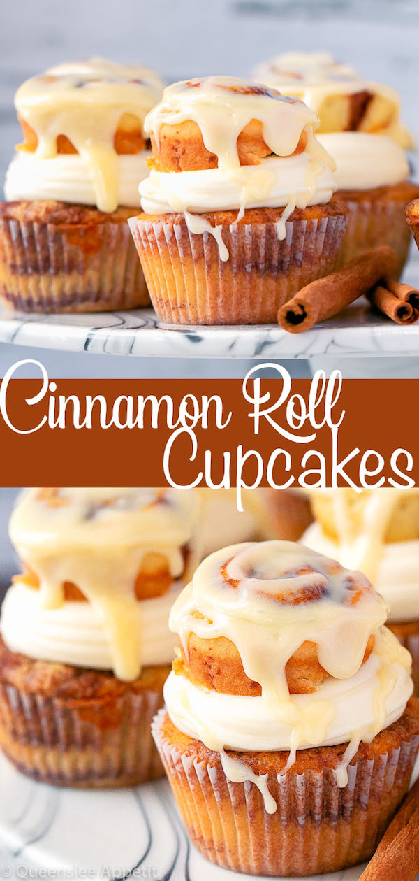 Cinnamon Roll Cupcakes ~ Recipes | Queenslee Appétit
