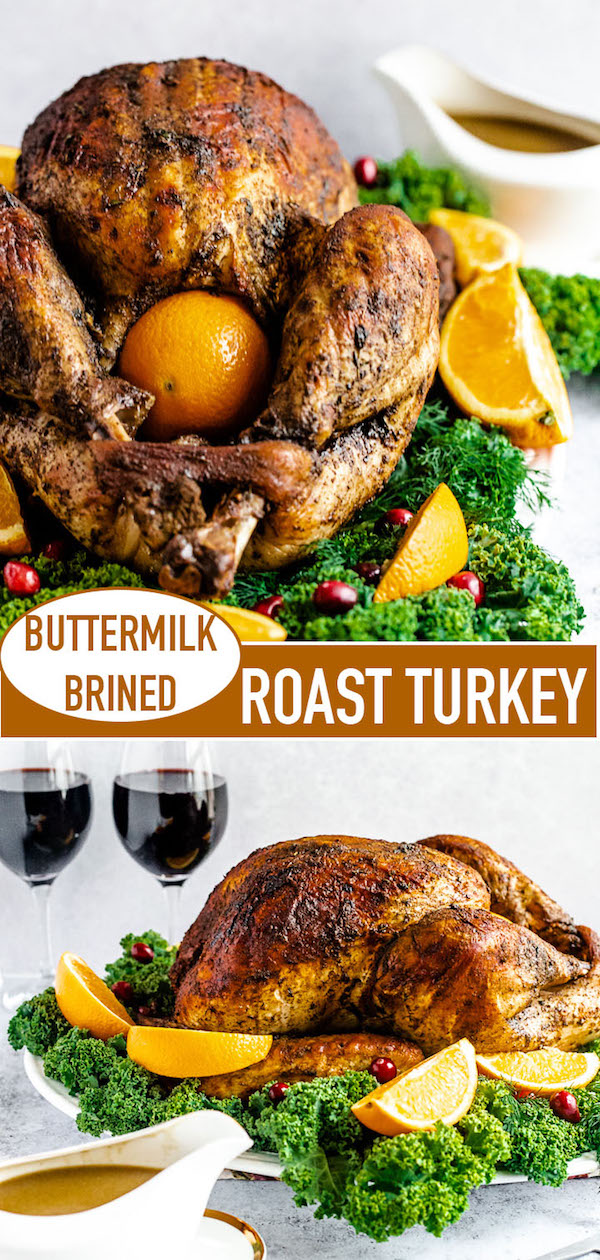 Juicy Buttermilk Brined Roast Turkey Recipe | Queenslee Appétit