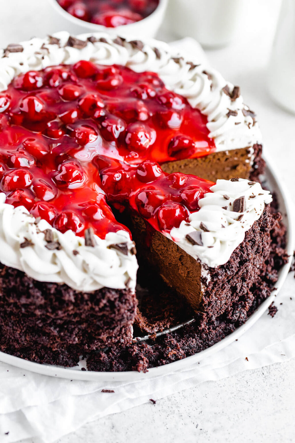 black forest cheesecake