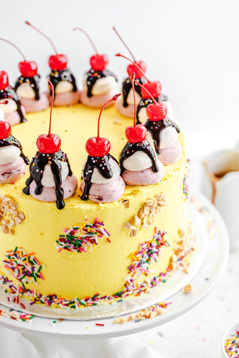 Banana Split Layer Cake Queenslee Appétit