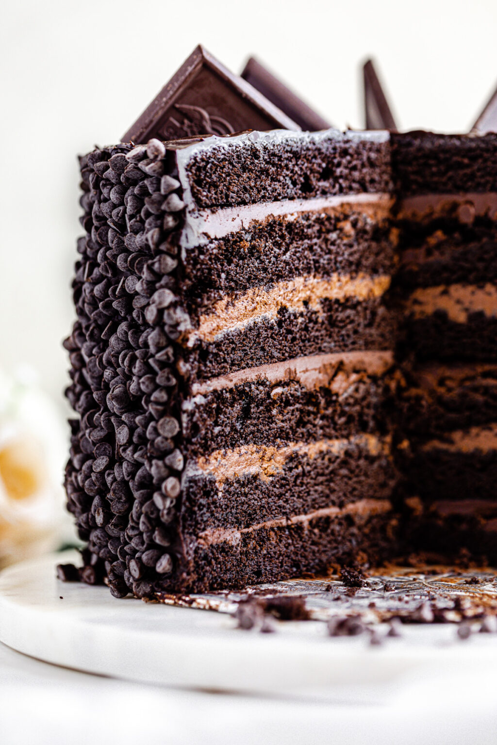 Ultimate 6-Layer Chocolate Fudge Cake | Queenslee Appétit