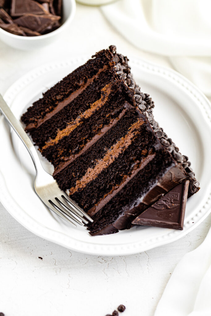 Ultimate 6-Layer Chocolate Fudge Cake | Queenslee Appétit