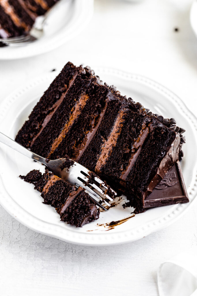 Ultimate 6-Layer Chocolate Fudge Cake | Queenslee Appétit